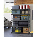 SONGMICS 5-Tier Storage Shelves, Heavy-Duty Garage Shelving, Adjustable Shelving Unit, Steel Shelf, 2,200 lb Load, 24 x 48 x 72 Inches, Ink Black