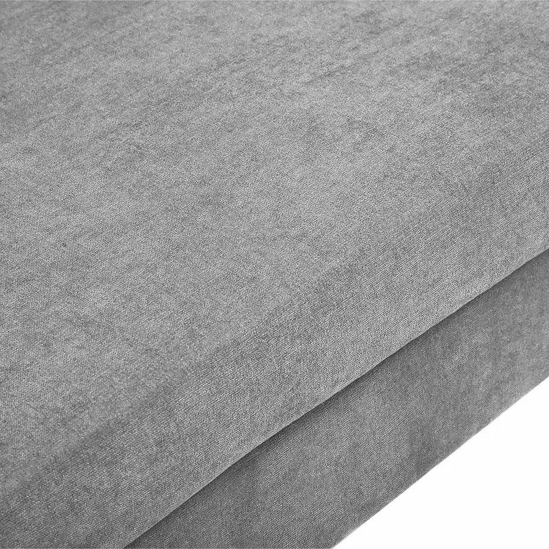 Canapé sectionnel en U gris foncé / gris clair, avec méridienne, 4 places