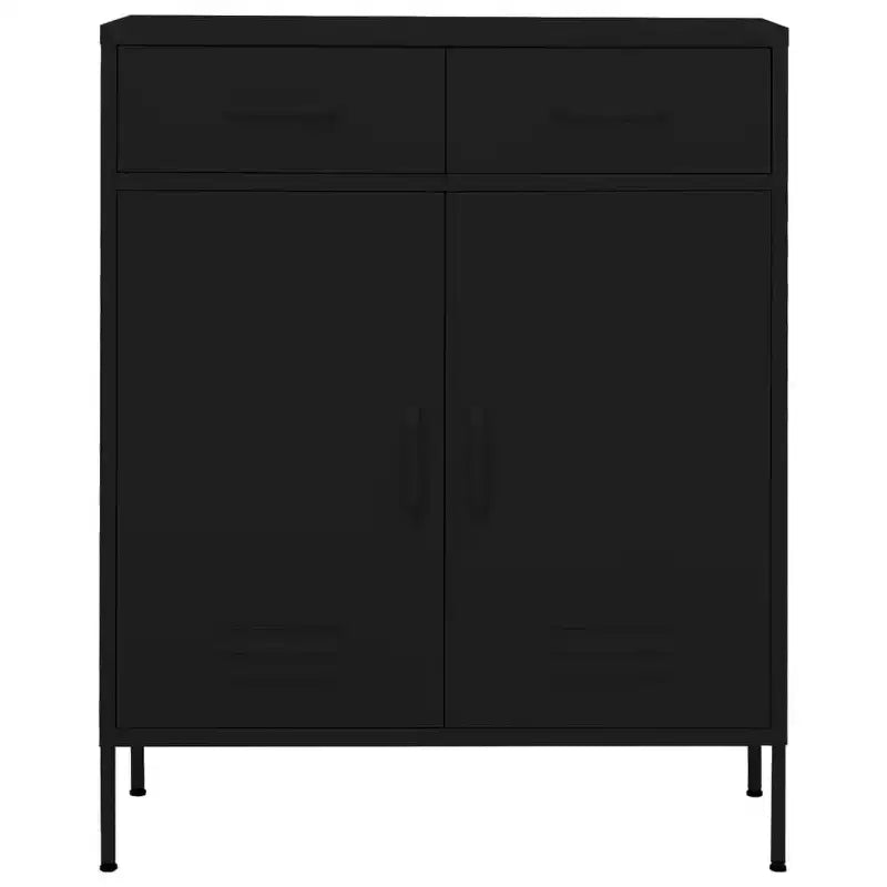 Armoire de rangement en acier, multicolore, 2 portes 1 étagère, montage par une personne