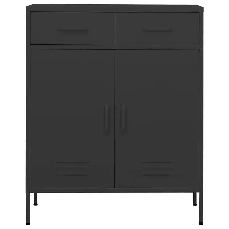 Armoire de rangement en acier, multicolore, 2 portes 1 étagère, montage par une personne
