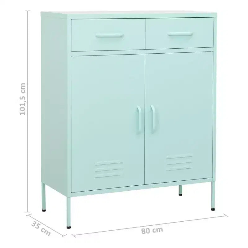 Armoire de rangement en acier, multicolore, 2 portes 1 étagère, montage par une personne