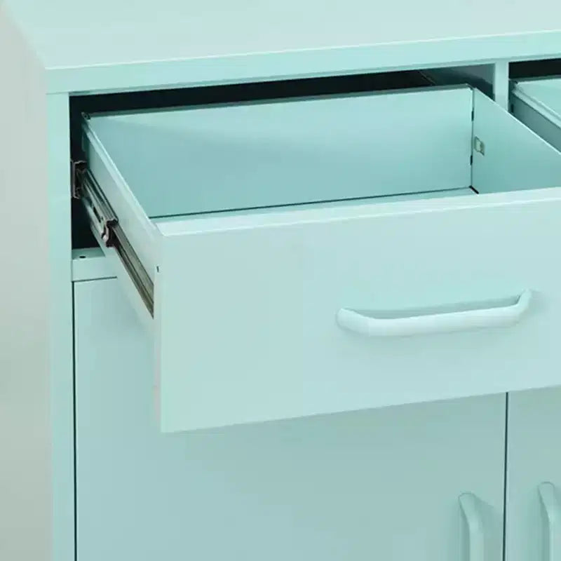 Armoire de rangement en acier, multicolore, 2 portes 1 étagère, montage par une personne