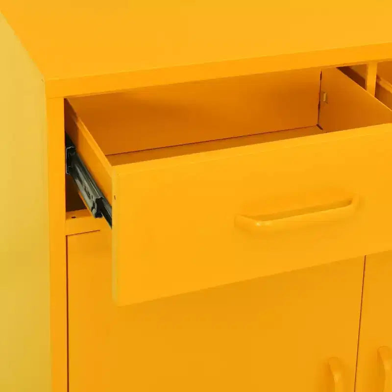 Armoire de rangement en acier, multicolore, 2 portes 1 étagère, montage par une personne