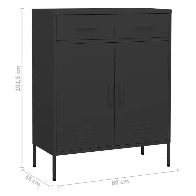 Armoire de rangement en acier, multicolore, 2 portes 1 étagère, montage par une personne