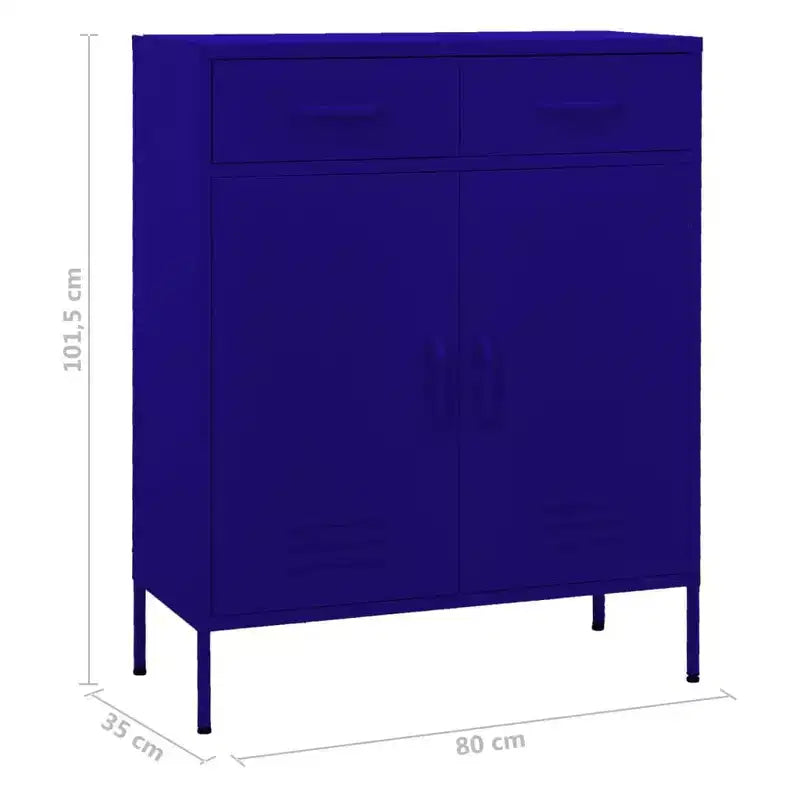 Armoire de rangement en acier, multicolore, 2 portes 1 étagère, montage par une personne