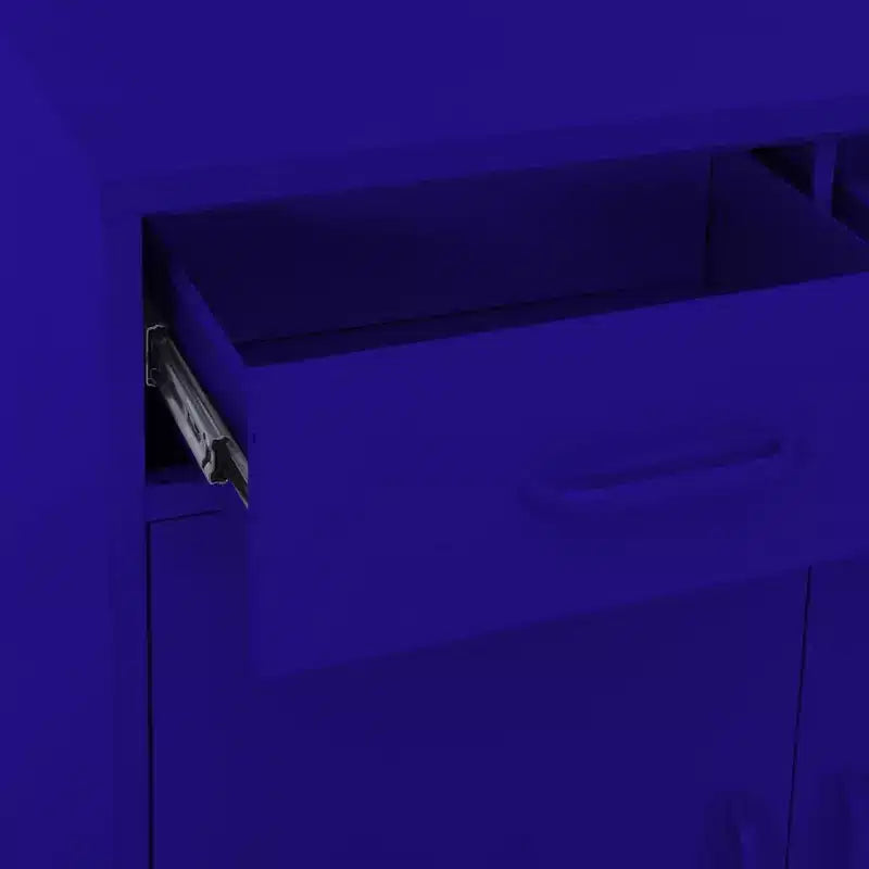 Armoire de rangement en acier, multicolore, 2 portes 1 étagère, montage par une personne