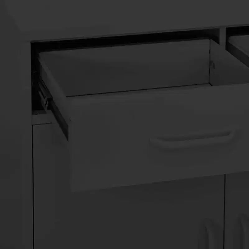 Armoire de rangement en acier, multicolore, 2 portes 1 étagère, montage par une personne