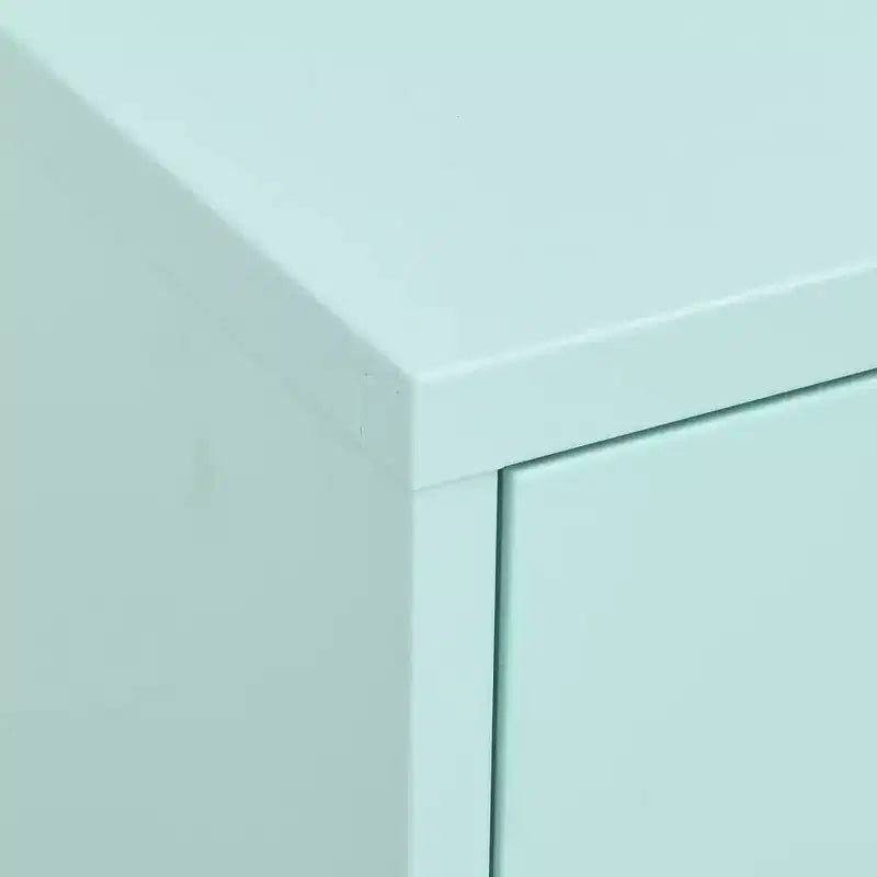 Armoire de rangement en acier, multicolore, 2 portes 1 étagère, montage par une personne