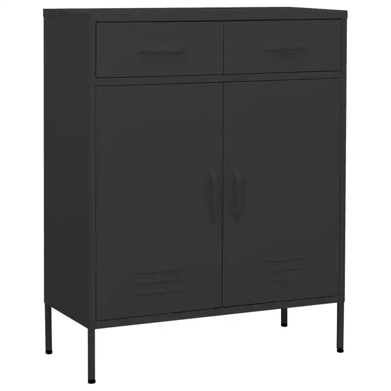 Armoire de rangement en acier, multicolore, 2 portes 1 étagère, montage par une personne