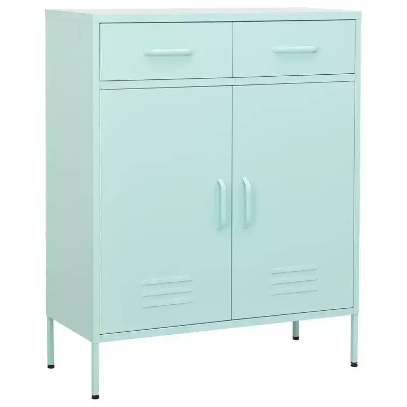 Armoire de rangement en acier, multicolore, 2 portes 1 étagère, montage par une personne