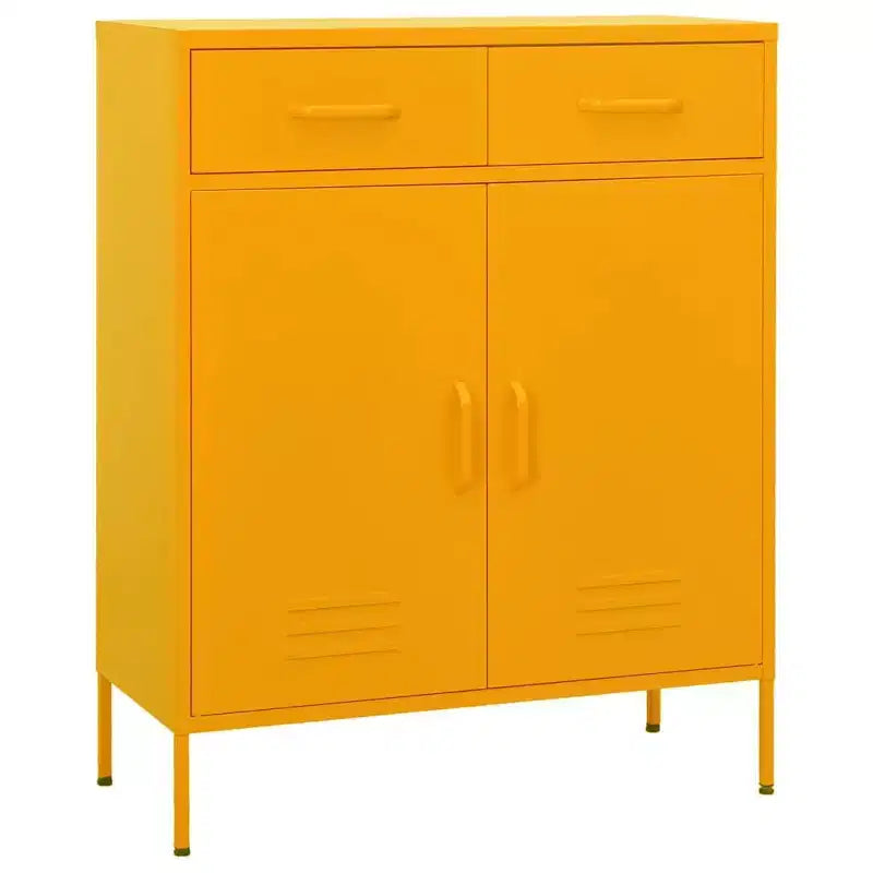 Armoire de rangement en acier, multicolore, 2 portes 1 étagère, montage par une personne