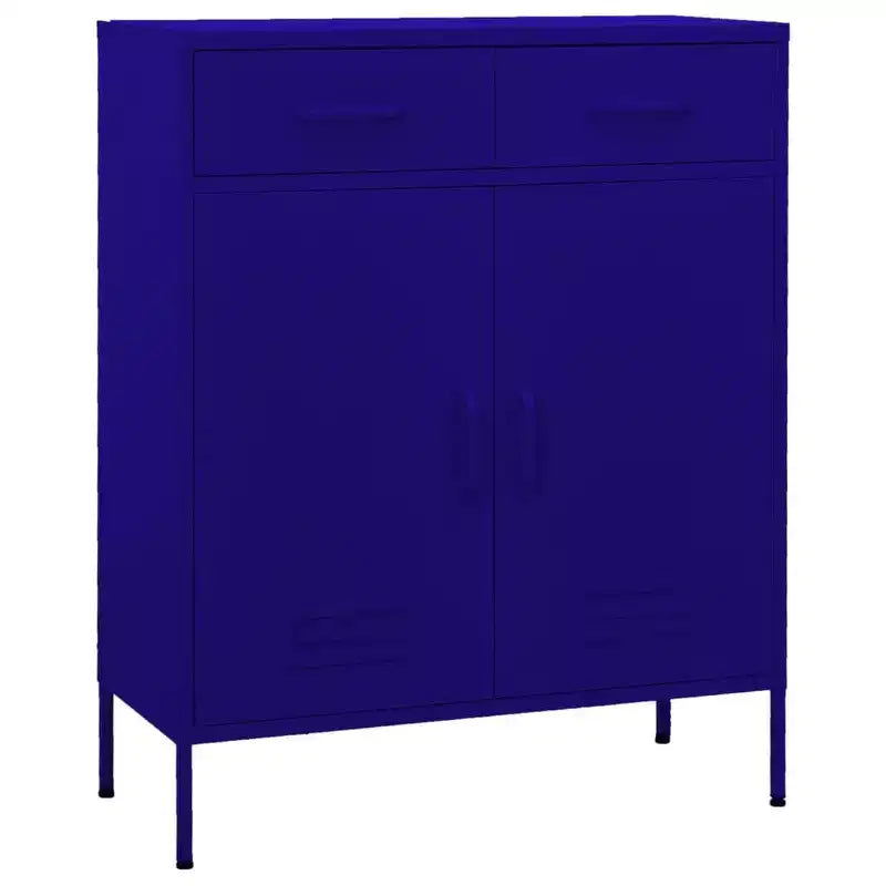 Armoire de rangement en acier, multicolore, 2 portes 1 étagère, montage par une personne