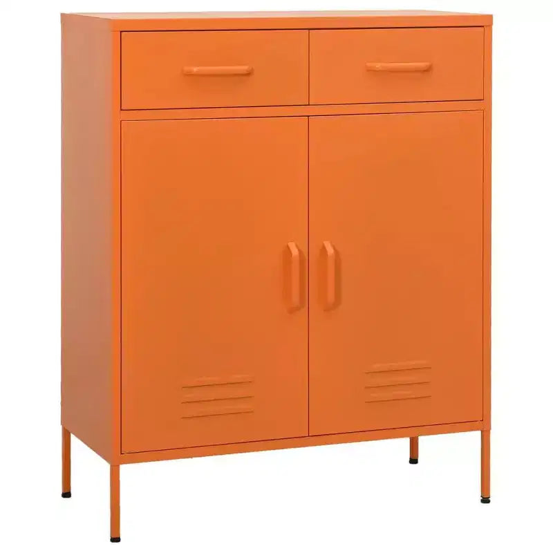 Armoire de rangement en acier, multicolore, 2 portes 1 étagère, montage par une personne
