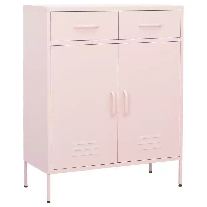 Armoire de rangement en acier, multicolore, 2 portes 1 étagère, montage par une personne