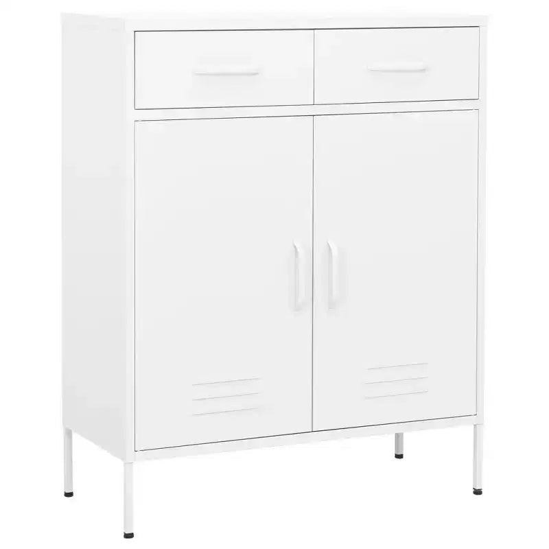 Armoire de rangement en acier, multicolore, 2 portes 1 étagère, montage par une personne