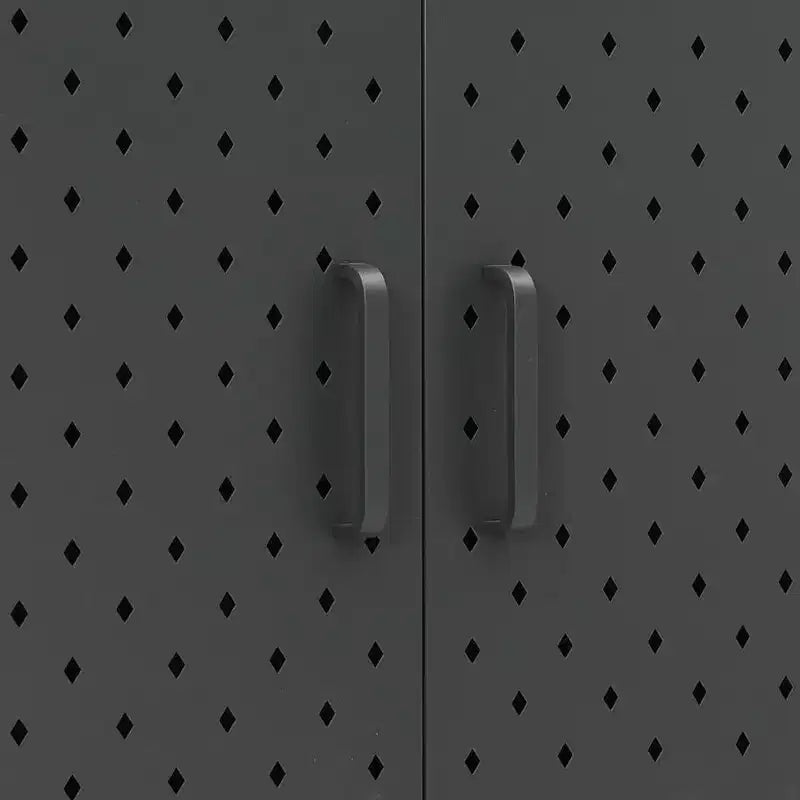 Armoire de rangement en acier anthracite/blanc – 2 portes, 3 étagères, assemblage par 1 personne