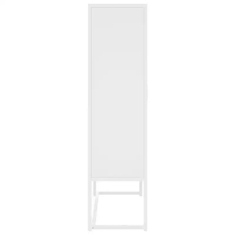Armoire de rangement en acier anthracite/blanc – 2 portes, 3 étagères, assemblage par 1 personne
