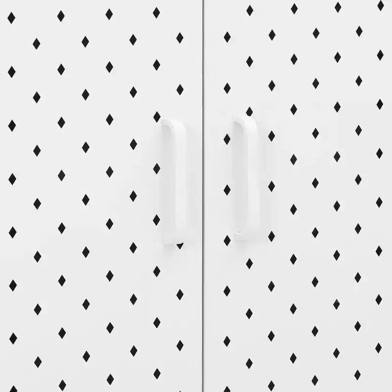 Armoire de rangement en acier anthracite/blanc – 2 portes, 3 étagères, assemblage par 1 personne