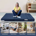 Canapé-lit futon pliant gris foncé, canapé convertible 2 places