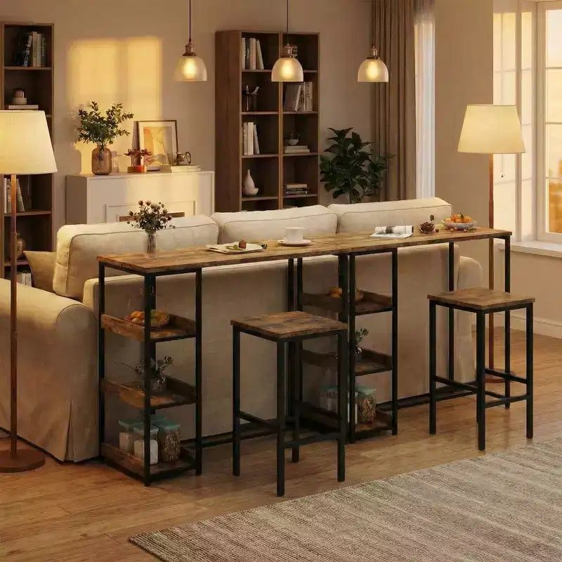 Table haute noire