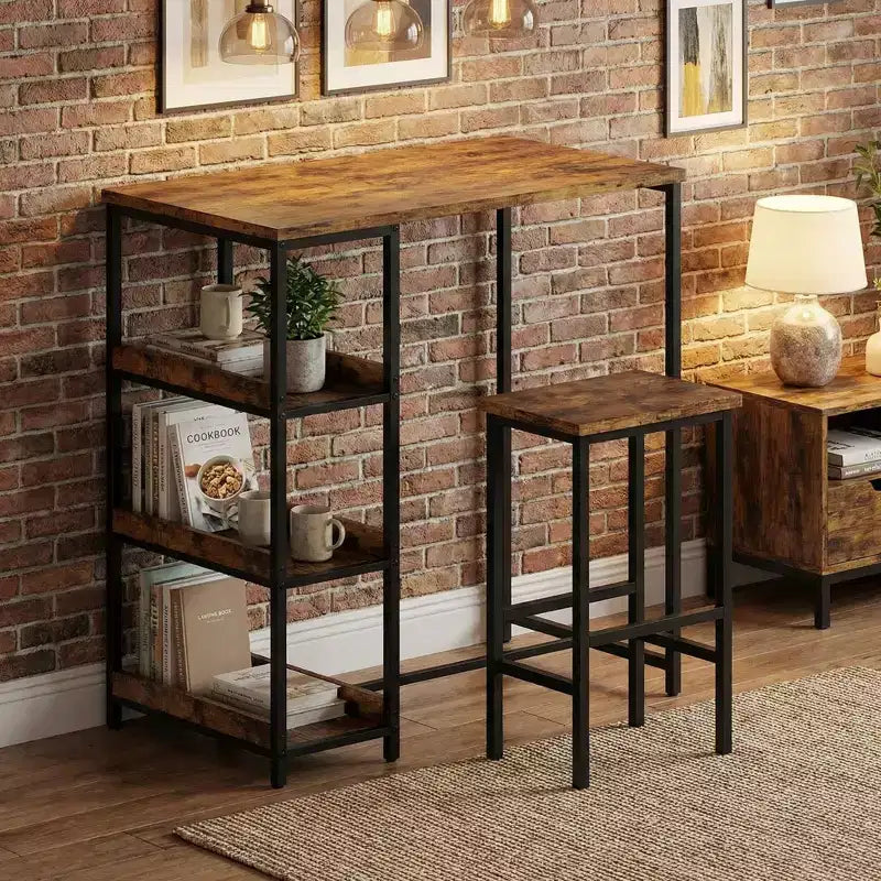 Table haute noire