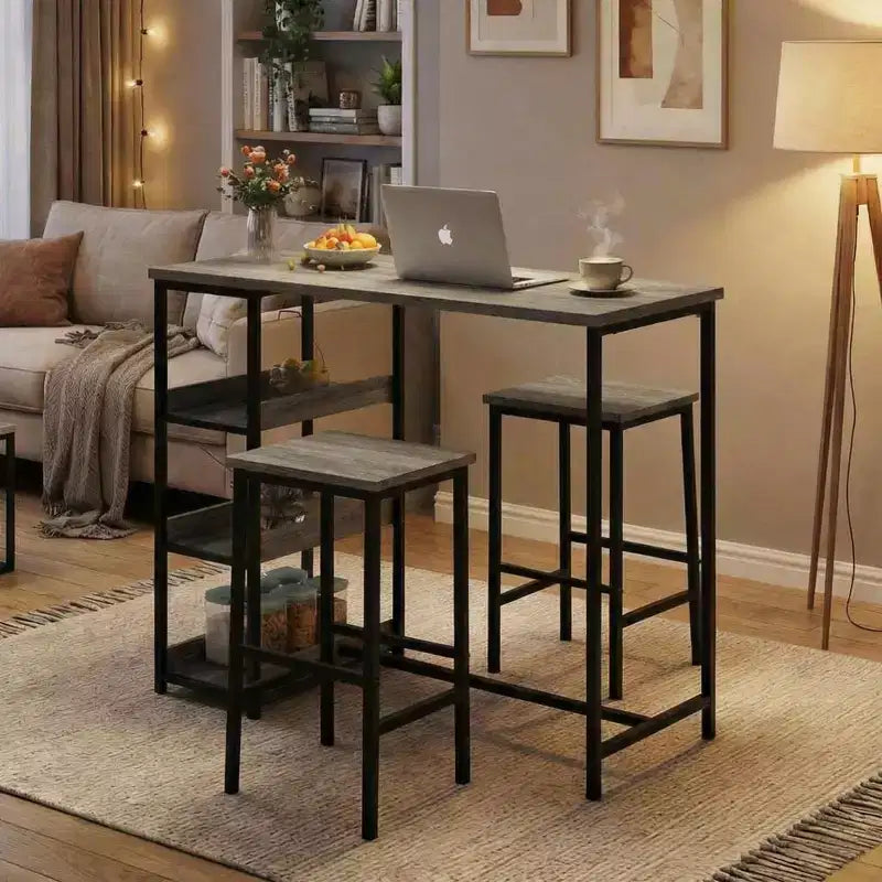Table haute noire