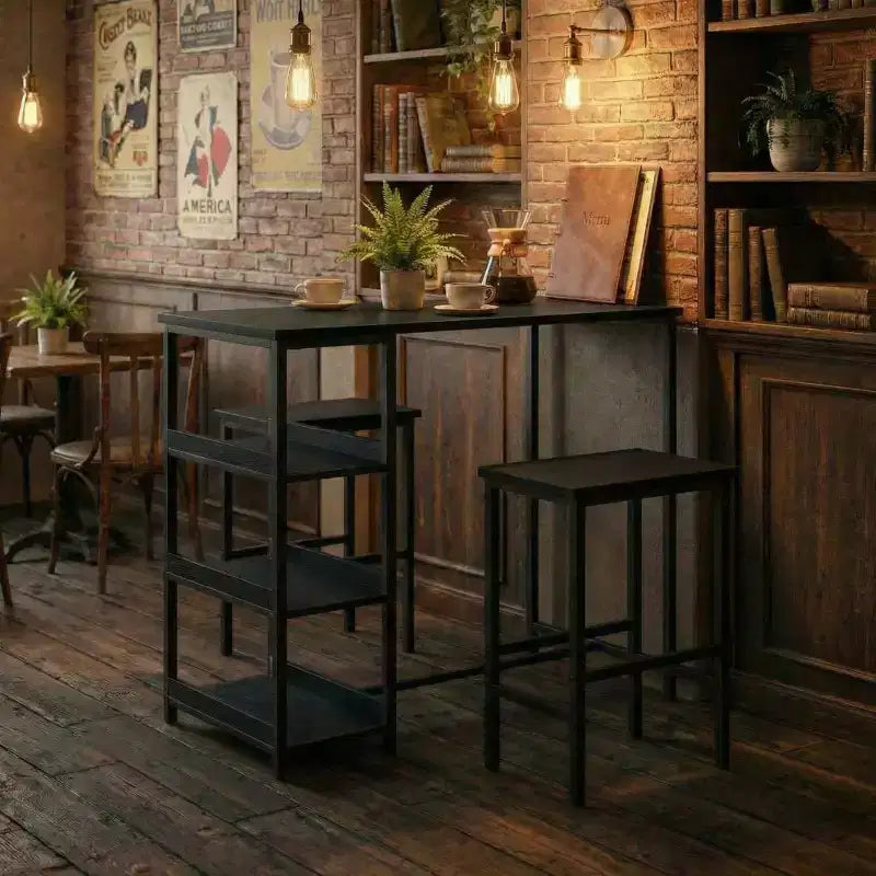 Table haute noire