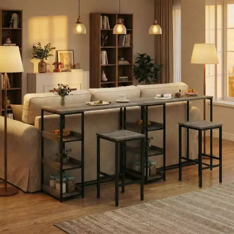 Table haute noire