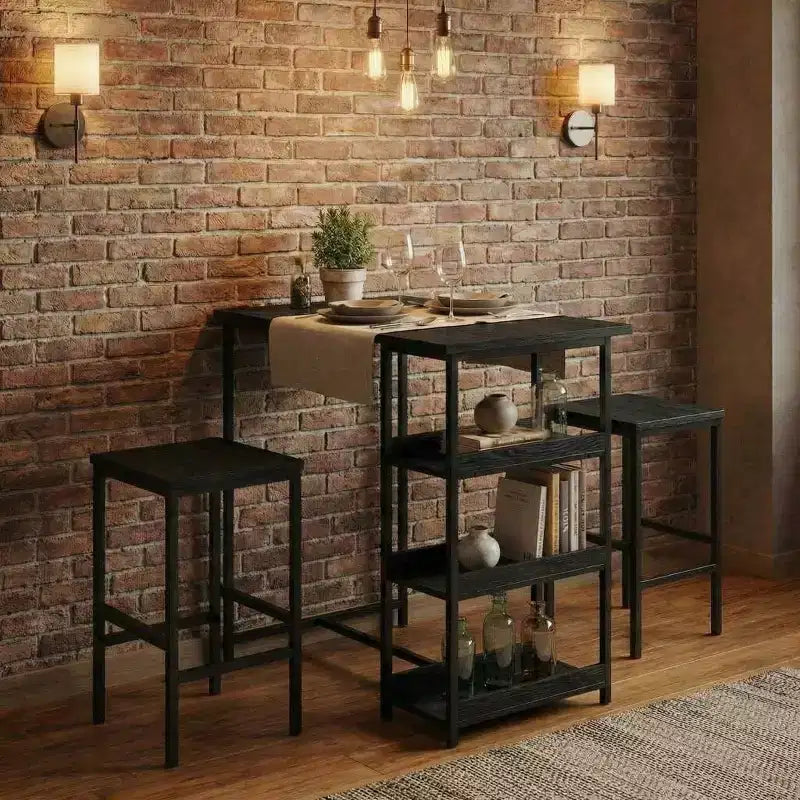 Table haute noire