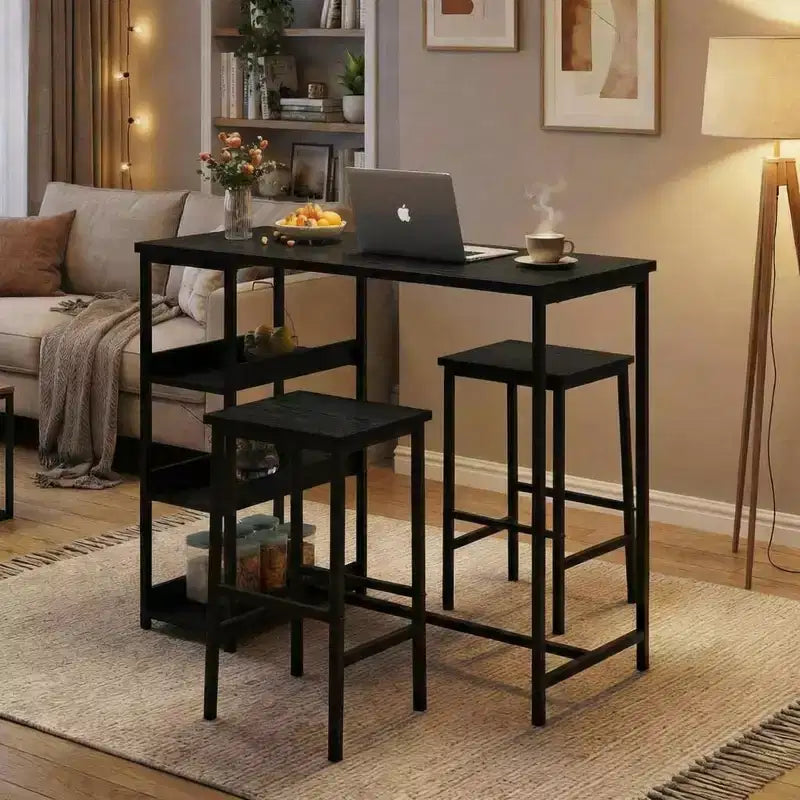 Table haute noire