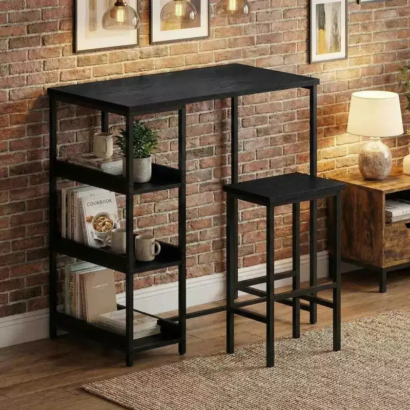 Table haute noire