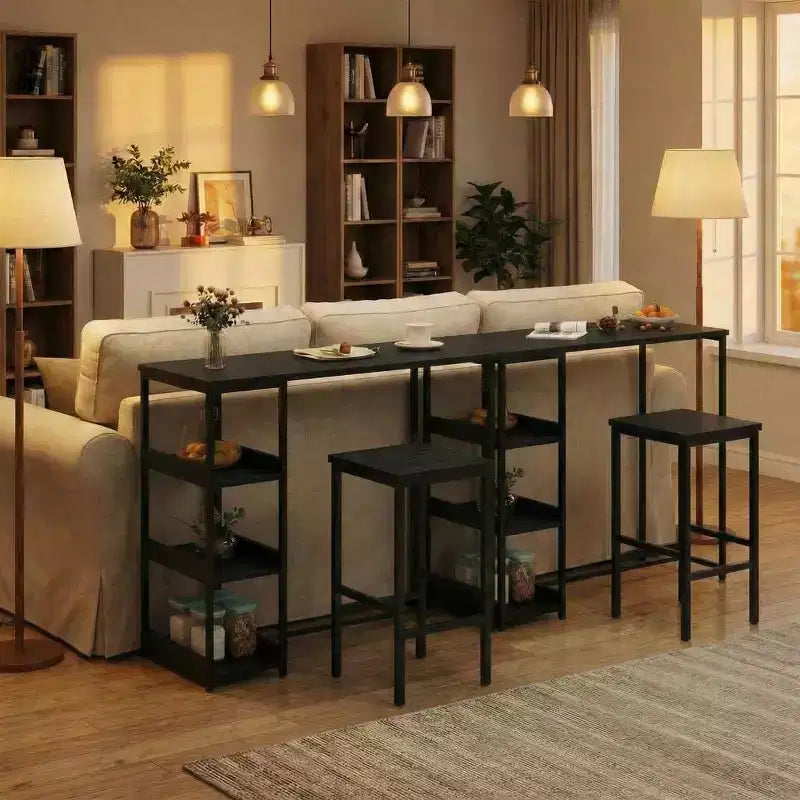 Table haute noire
