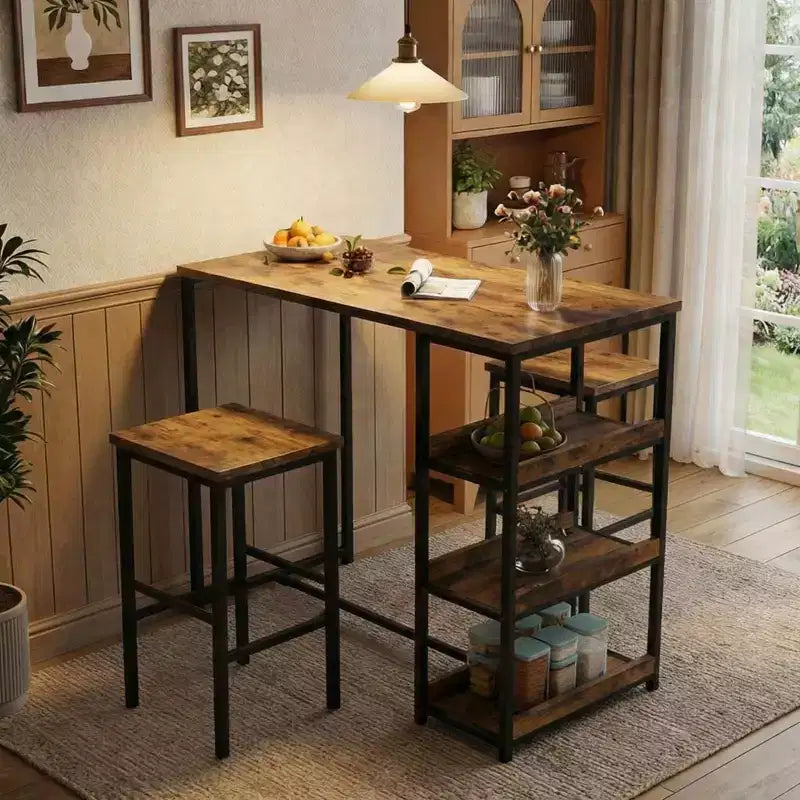 Table haute noire