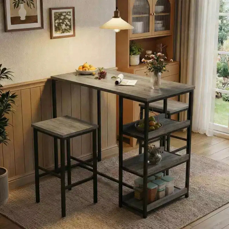 Table haute noire