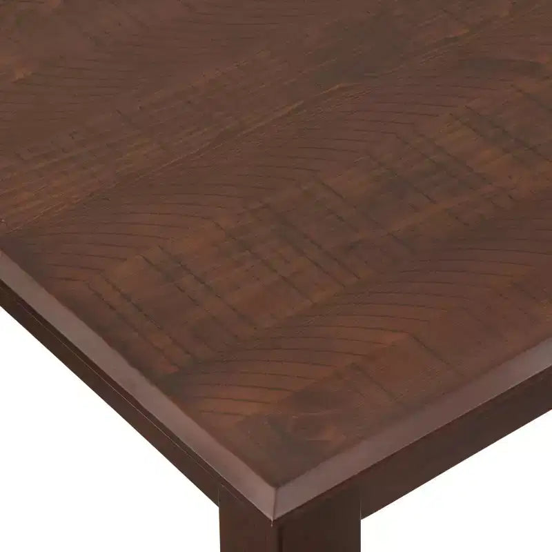 Table à manger rectangulaire Shaker marron, 6 places