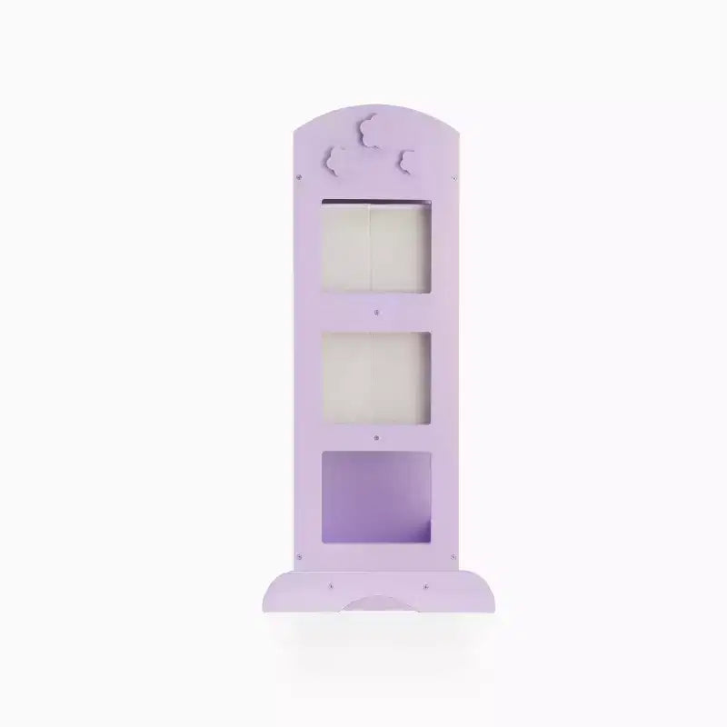 Centre de rangement avec miroir pour déguisements d'enfants – Gris / Lavande / Naturel / Rose / Blanc – 1 enfant