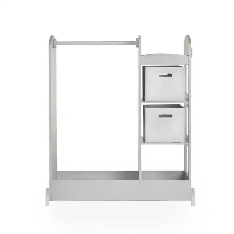 Centre de rangement avec miroir pour déguisements d'enfants – Gris / Lavande / Naturel / Rose / Blanc – 1 enfant